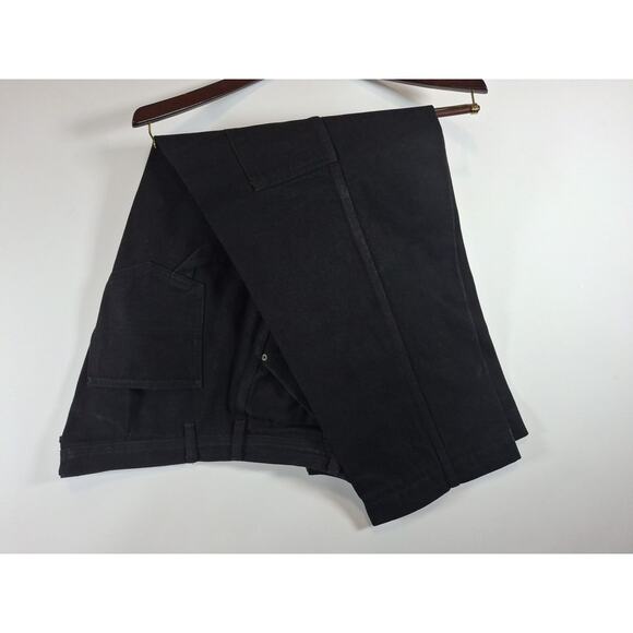 VTG Calvin Klein Men's Denim Black Jeans Leather Tab 38x30 Made in USA - Picture 2 of 6